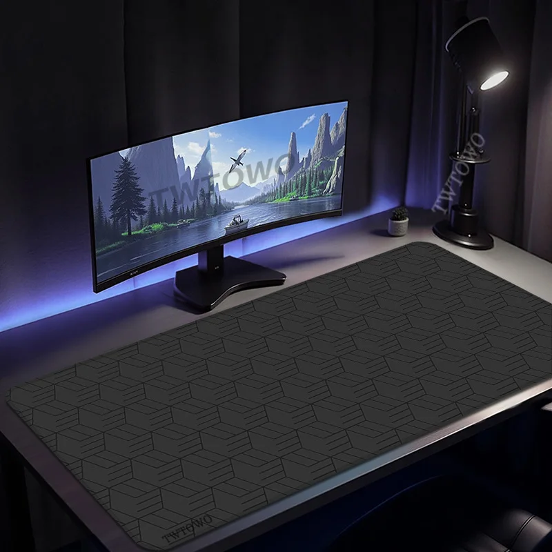 Mouse Pad Gamer Black Texture printon demand New Custom Computer Mousepad XXL Non-Slip Office Natural Rubber Desktop Mouse Pad
