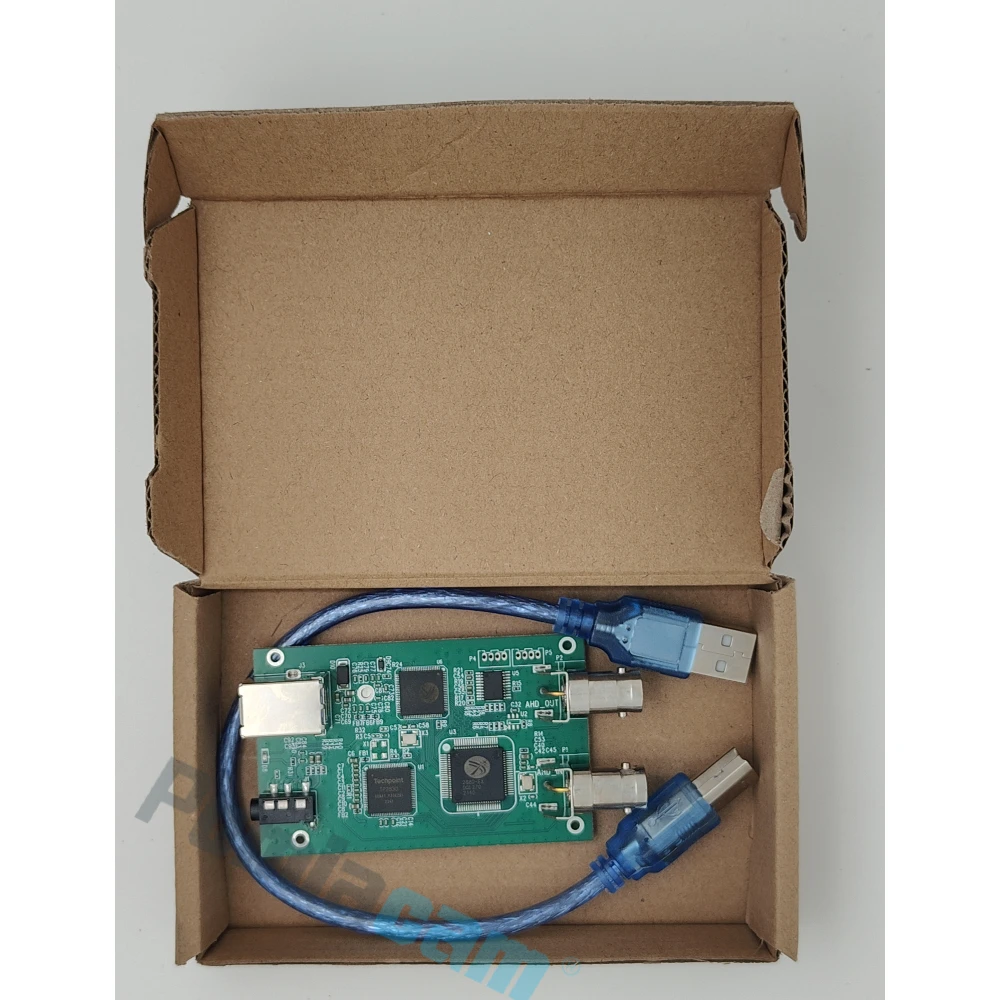 AHD CVBS CVI TVI to USB Video Converter AHD Audio Video Capture Card Module Board 1080P Analog HD Drive Free with Loop Out