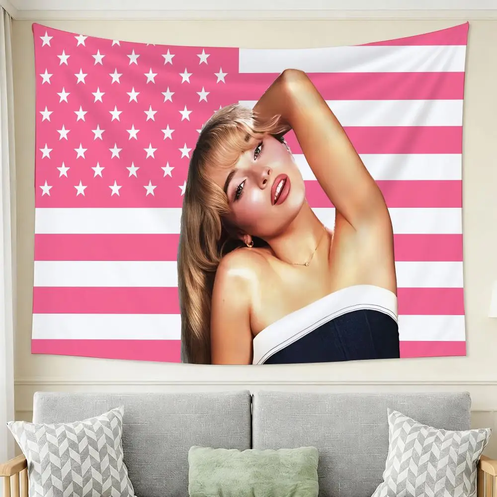 Singer S-Sabrina Carpenter Tapestry Wall Hanging Tapestry Aesthetic Room Decor Banners for Bedroom Living Room Outdoor Party