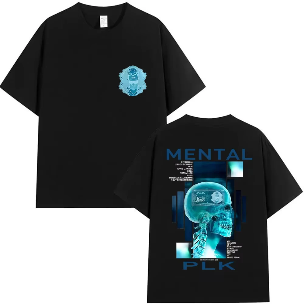 PLK MENTAL T Shirt New Album Merch Graphic 100% Cotton Men Unisex Oversized Heavyweight Vintage Gothic Streetwear Tops Clothing