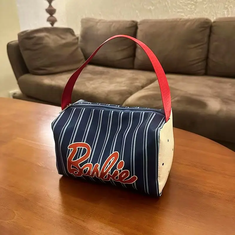 

Косметичка большой вместимости в американском стиле, портативная сумка для хранения, сумка для стирки, трехмерная расширенная сумка