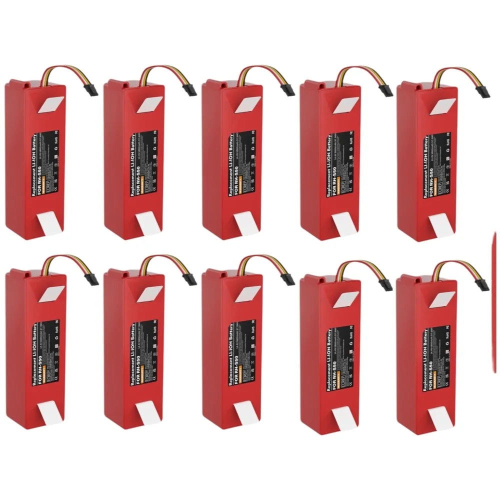 14,4V 6800mAh Ersatzakku für Xiaomi S50, kompatibel mit Roborock S55 S60 S65 S50 S51 S5 1S Staubsauger, wiederaufladbarer Akku