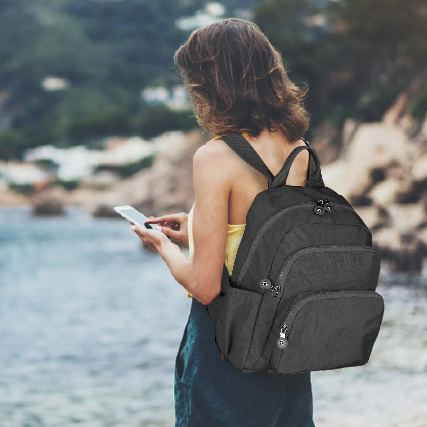 

Casual Women's Backpack for Travel Lightweight School Casual Laptop Back Bag Waterproof For Girls Youth Students