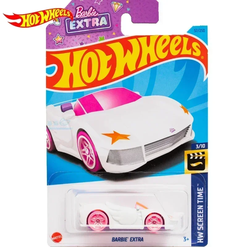 Mattel Hot Wheels Car Barbie Extra 1/64 Diecast Voiture HW Screen Time Tooned 1956 Corvette Model Toys for Kid Girl Gift C4982