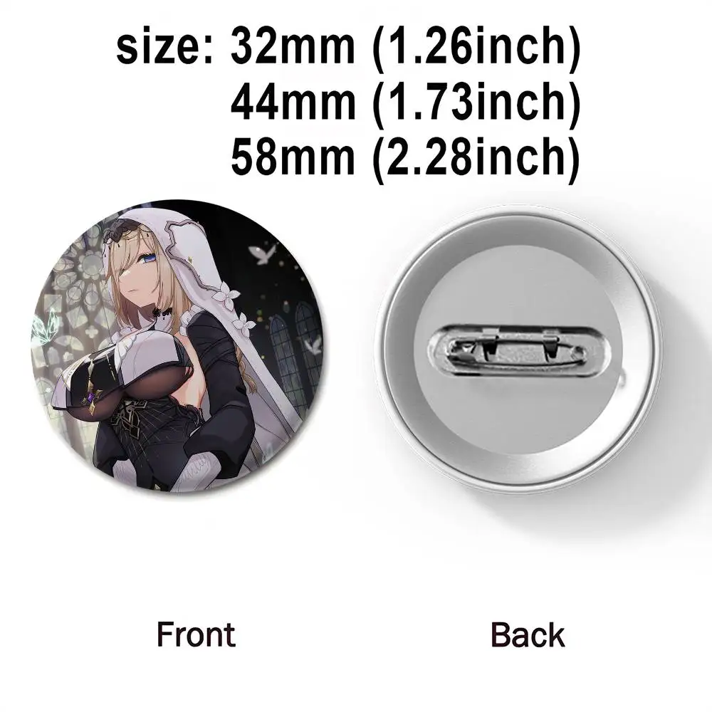 هونكاي تأثير Aponia شارات لطيفة شارة مستديرة رائعة دبابيس دبابيس الإبداعية للملابس قبعة ظهره هدية الملحقات