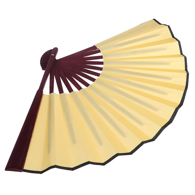 Chinese Style Hand Held Fan Blank Silk Cloth Folding Fan Party Wedding Decor