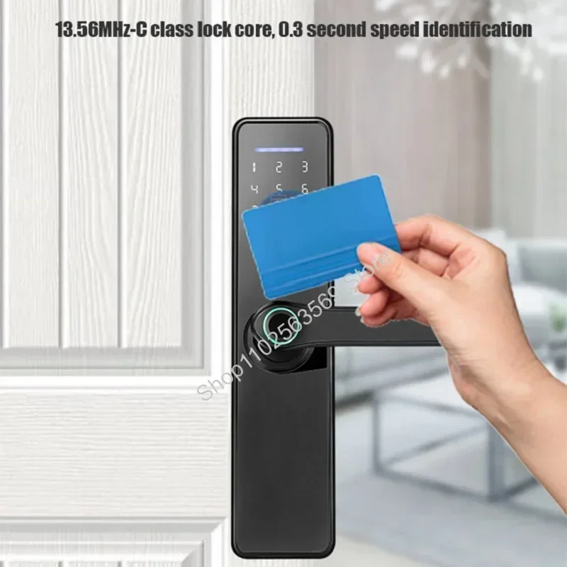 Tuya Smart Lock TTlock Electronic Lock Indoor Wooden Door Fingerprint Locks Password Finger Print IC Card APP Key Remote Unlock