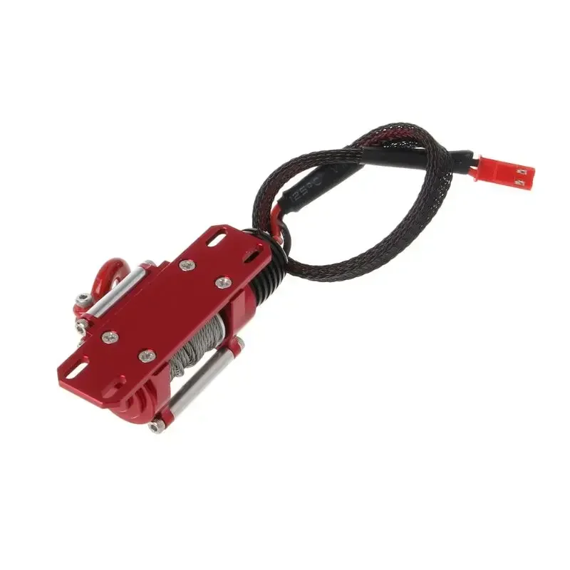 RC Car Metal Steel Wired Automatic Simulated Winch for 1/10 RC Crawler Car Axial SCX10 90046 D90 TRX4