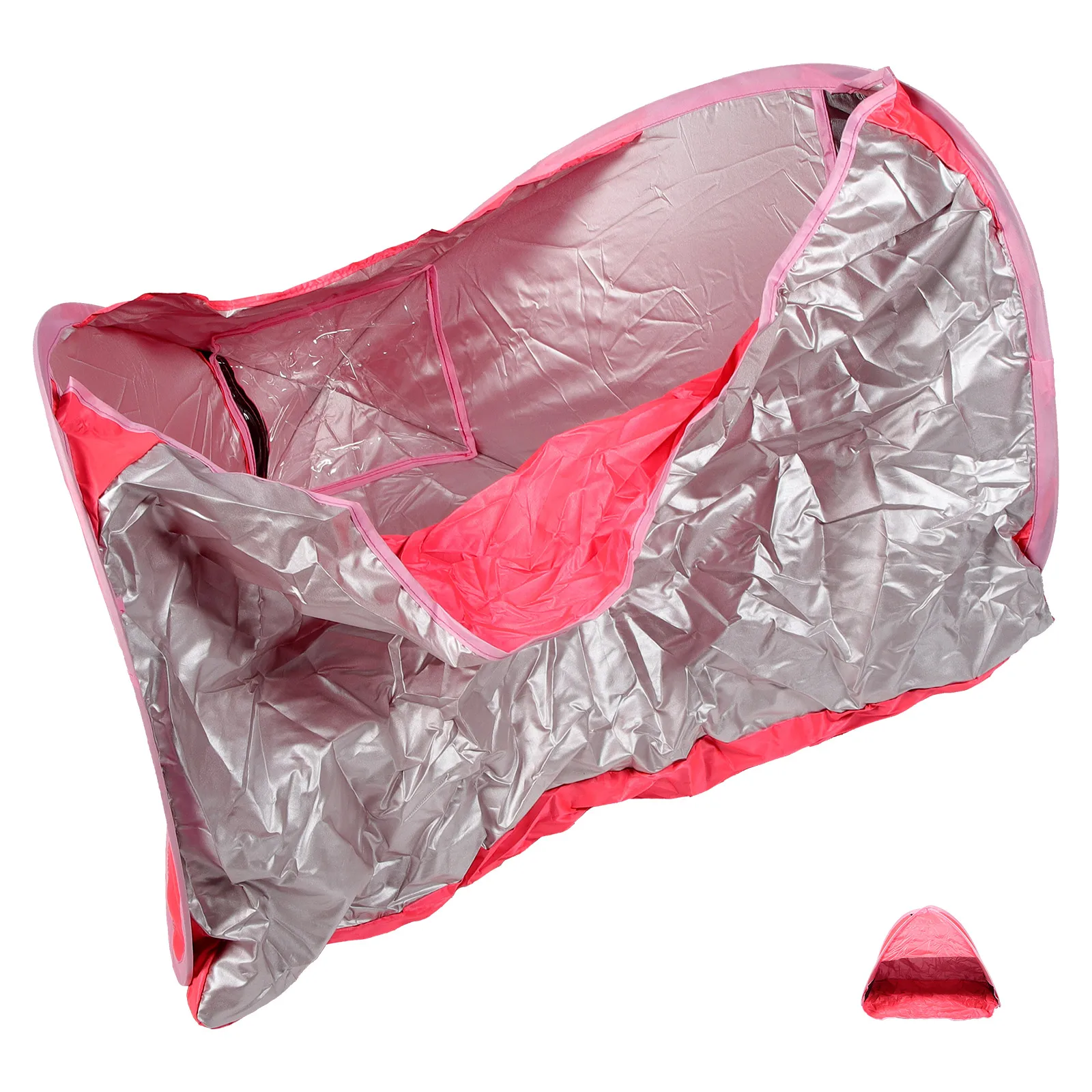 

Automatic Pop Up Beach Tent L Size Red Durable Portable Sunshade Shelter For Camping Hiking Outdoor Activities Foldable