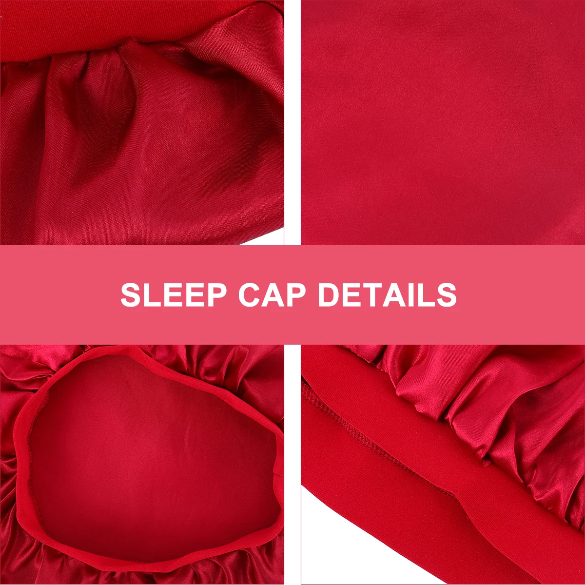 

Satin Sleep Cap for Women Hair Protection Night Hat Friction Reducing Moisture Retaining Soft Comfortable Round Head