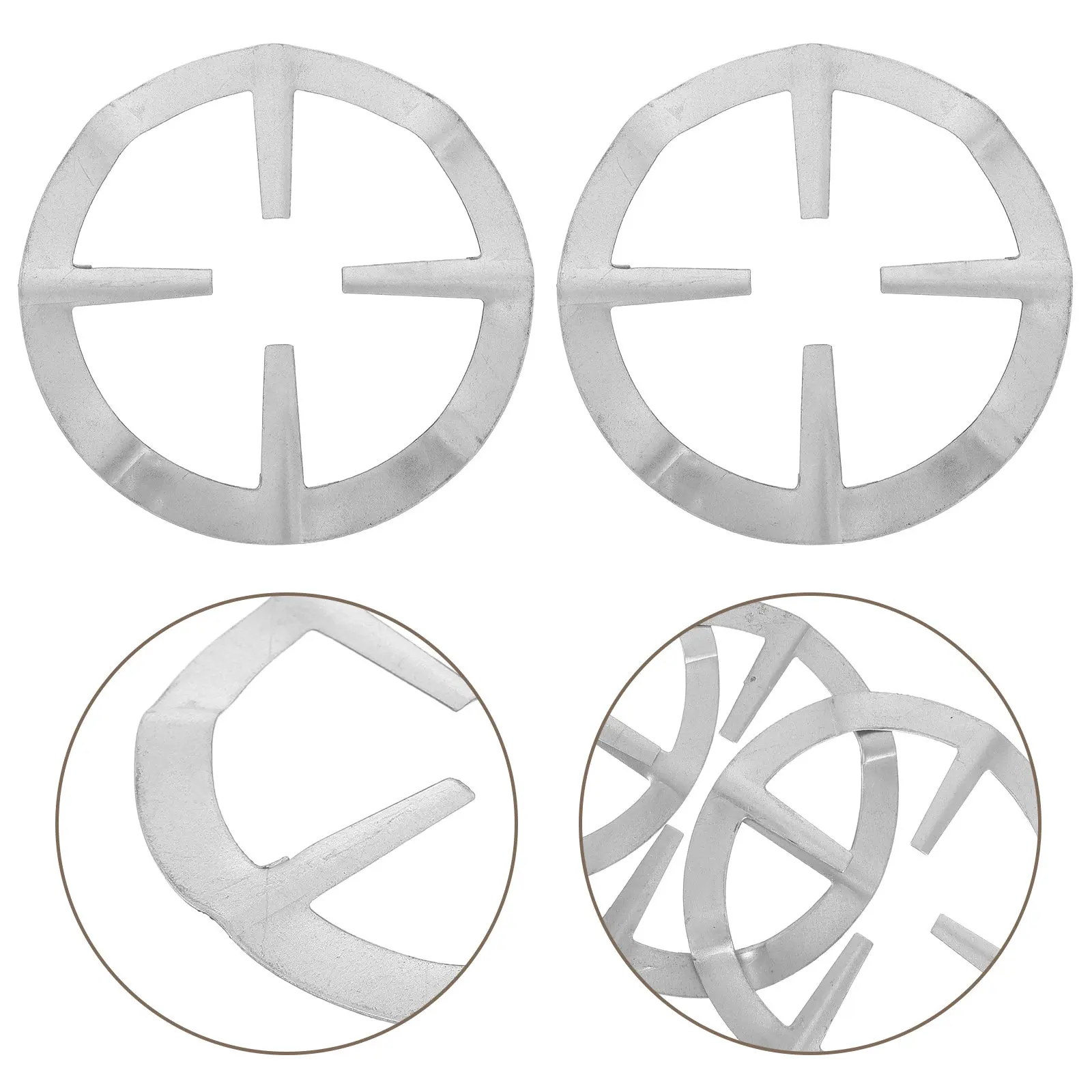 6Pcs Gas Ring Reducer Non-Slip Iron Trivet Gas Stove Pan Stand for Espresso Maker Coffee Pot Teapot Casserole Hot Pans Kitchen