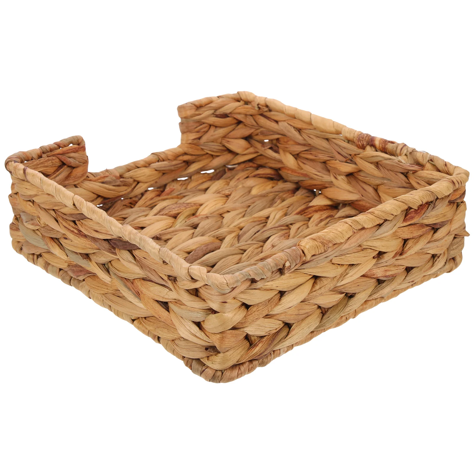 Straw Tissue Box Napkin Holder Basket Cloth Sundries Storage Desktop Natural Containers