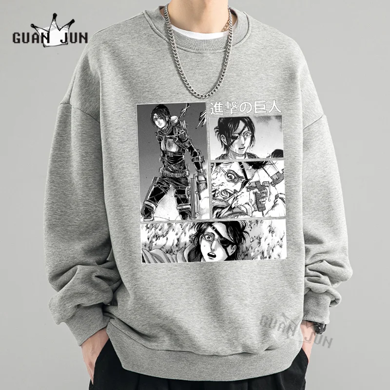 Anime Attack on Titan Hoodie Hange Zoe Hanji Ackerman Hooded Men/Women Casual Loose Pullover Harajuku Swearshirt Unisex Clothing