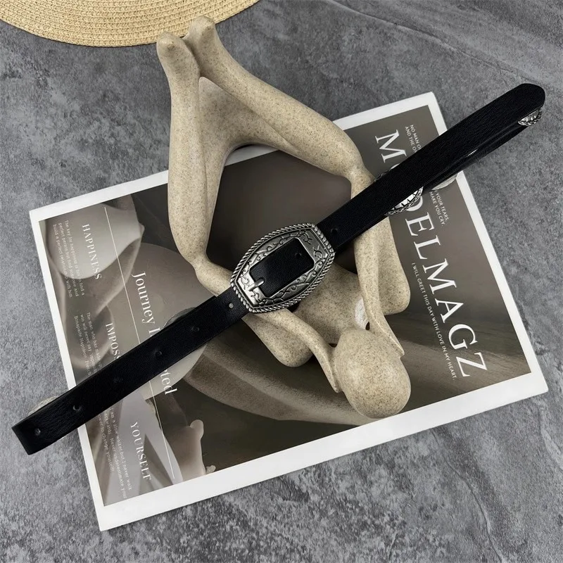 여성용 빈티지 버클 PU 가죽 코르셋 여성용 허리띠 코트 웨이스트밴드 드레스 장식 좁은 벨트 J1697