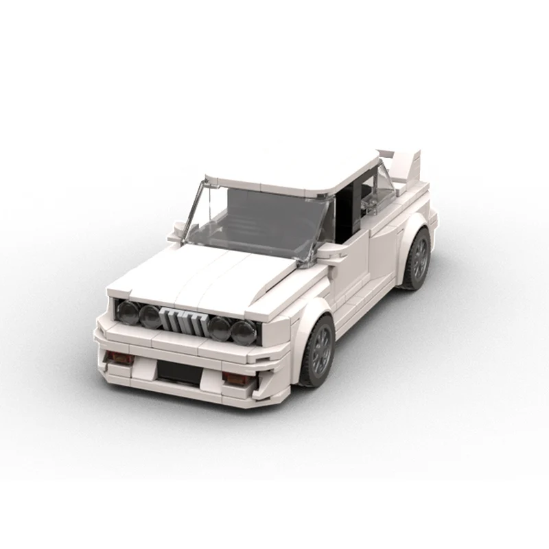 City Car Model MOC Building Bricks E30 M3 Performance Coupe Modular Technology Gifts Holiday Assemble Toys Suit Display