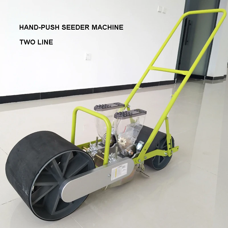 Double Line Row Vegetable Precision Seeder Hand-push Seeder Machine Precision Seeder Cabbage Radish Spinach Planting Machinery