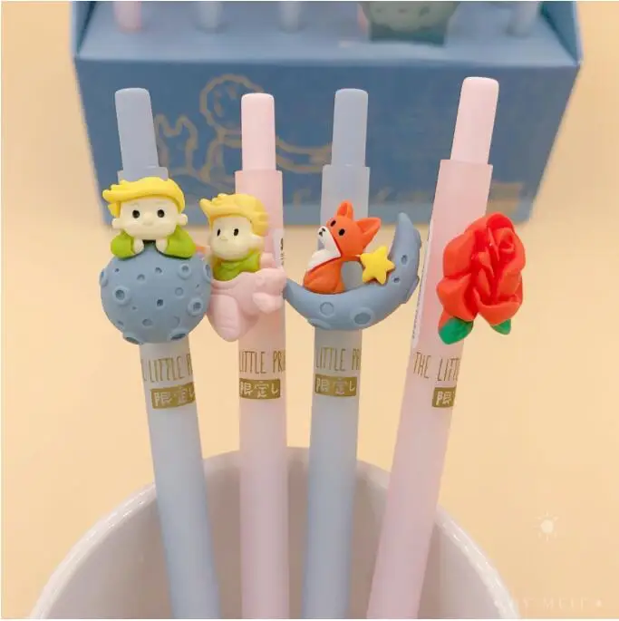 36 pcs/lot Creative little Prince Press Gel Pen Cute 0.5mm Black Ink Pen Gift Stationery Office School Supplies wholesale