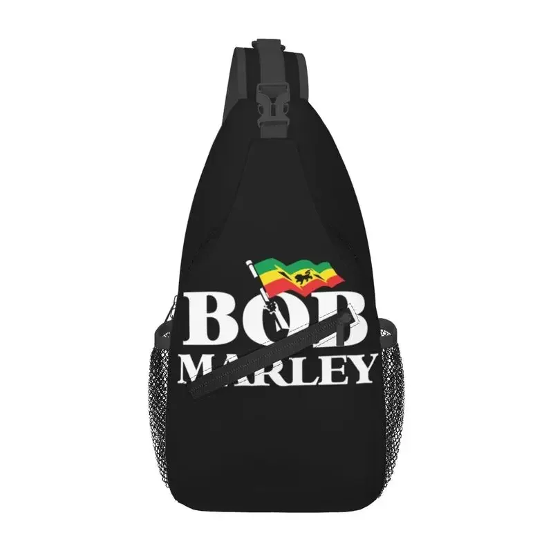 

Custom Fashion Jamaica Singer Reggae Rock Bob Marley Sling Crossbody Backpack Men Shoulder Chest Bag for Traveling