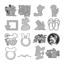 Disney Cartoon metalowa matryca nadaje się do DIY Photo Album księga gości 3D do kreatywnej dekoracji Mickey Box Letters 2023 nowy