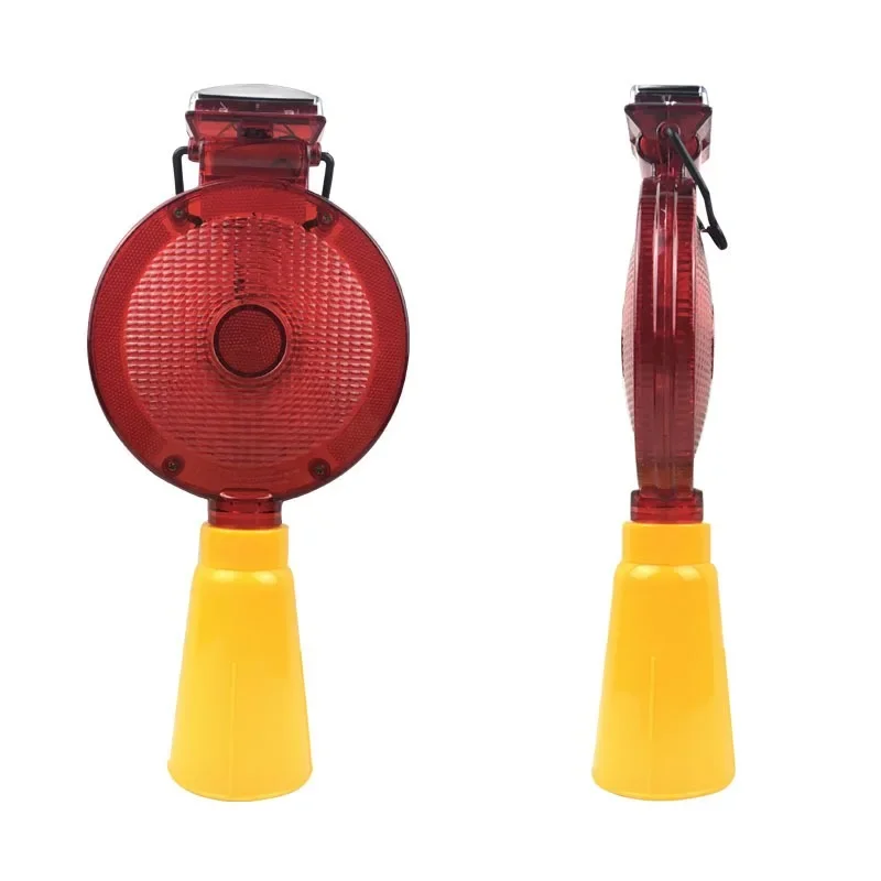 

Solar Emergency Beacon Light Traffic Flashing Warning Light Road Safety Barricade Flash Cone Light for Outdoor Highway Patio