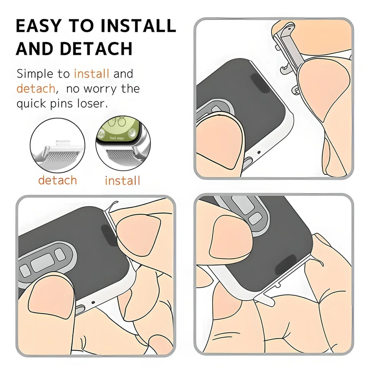 20mm 22mm 1 Paar Adapter voor Huawei Horloge Fit 3 4 Band Connector Armband Metalen Rvs fit4Pro Band Adapter Accessoires