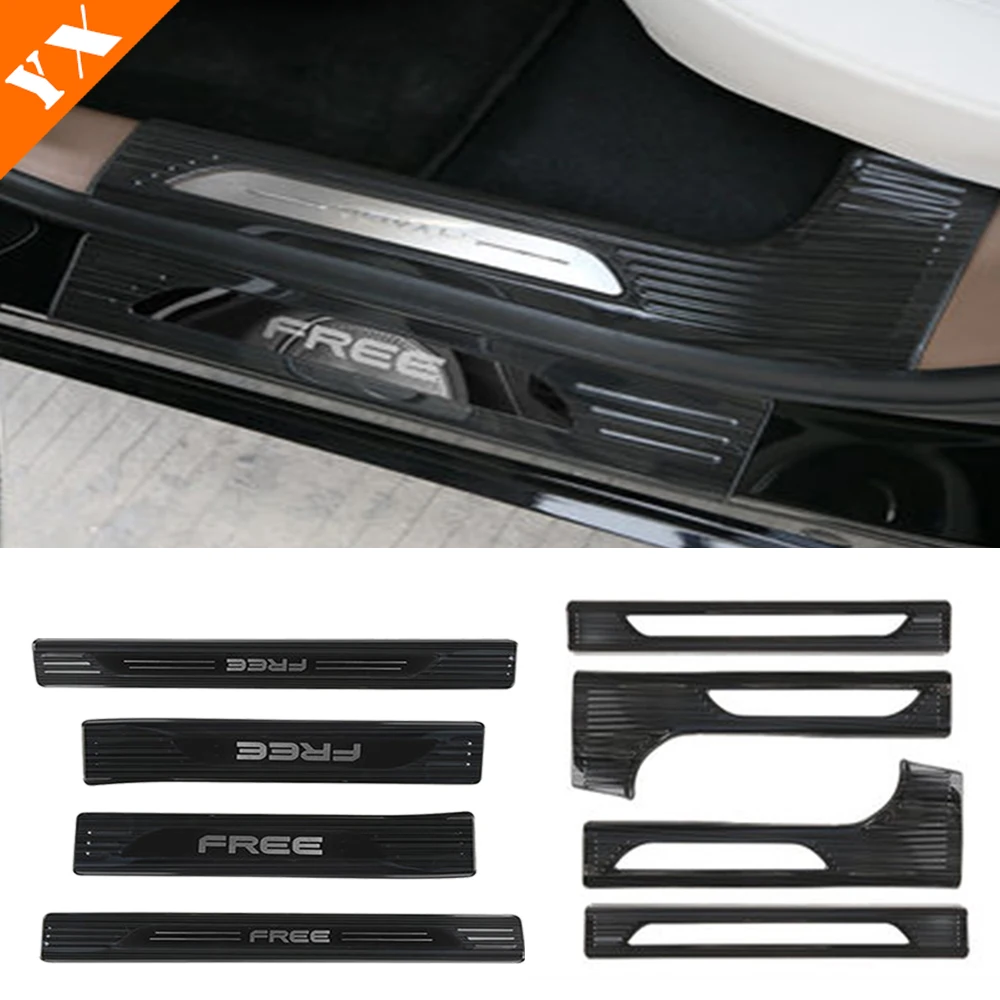 

For Dongfeng Voyah Free 2021-2023 Stainless Car Door Sill Scuff Trim Plate Welcome Protectors Guard Plat Styling Accessories