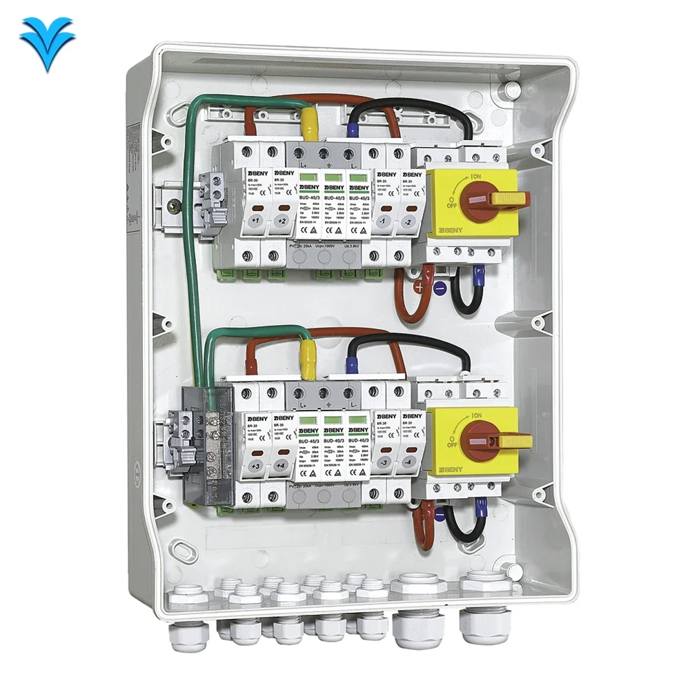 BENY 4 in 2 out DC Combiner Box for solar PV application