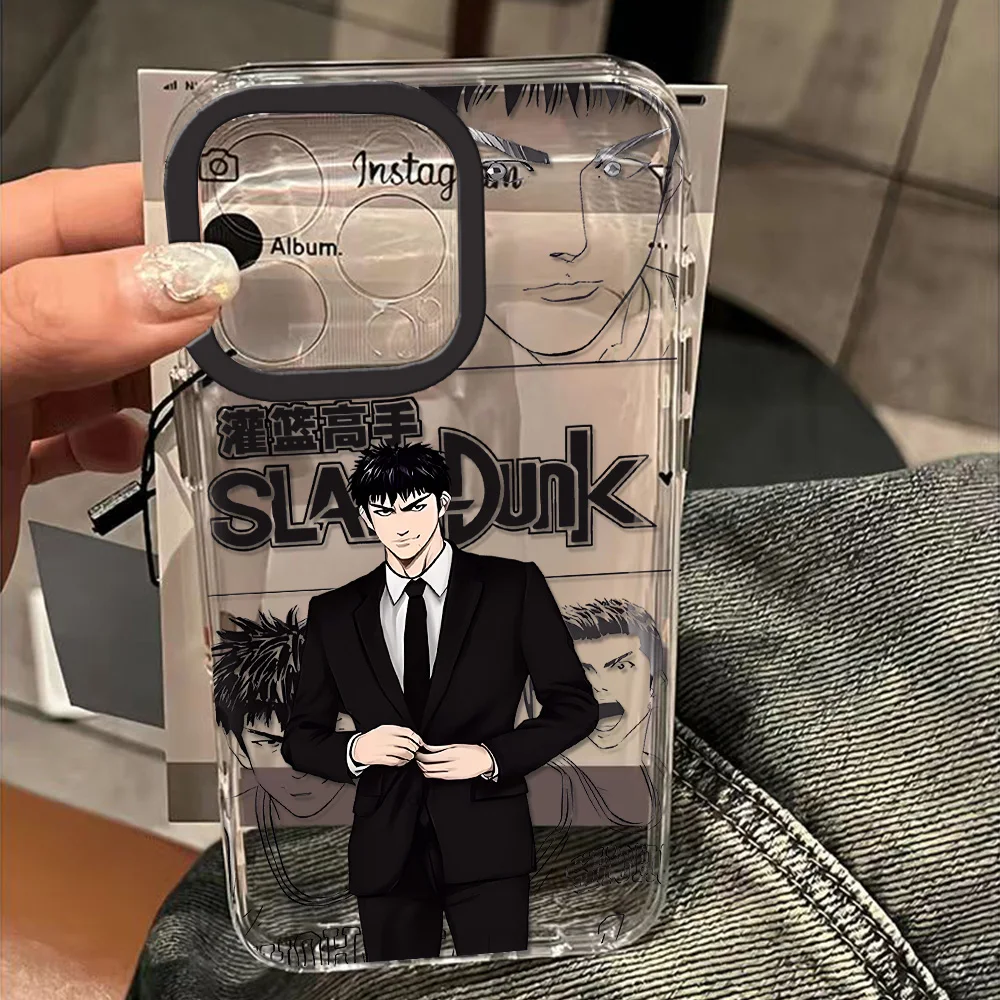 Funda de teléfono transparente Anime Cool Slam Dunk para Huawei P 30 50 Pro Lite Nova 5 6 7 9 7SE Pro 5G