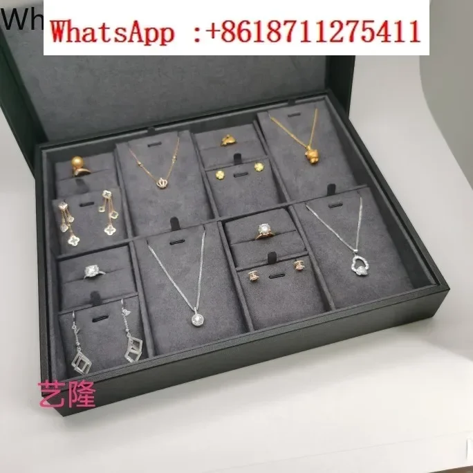 High-end jewelry display, collection, storage box, jewelry box, transfer tray, ring, pendant, necklace, earrings, stud earrings