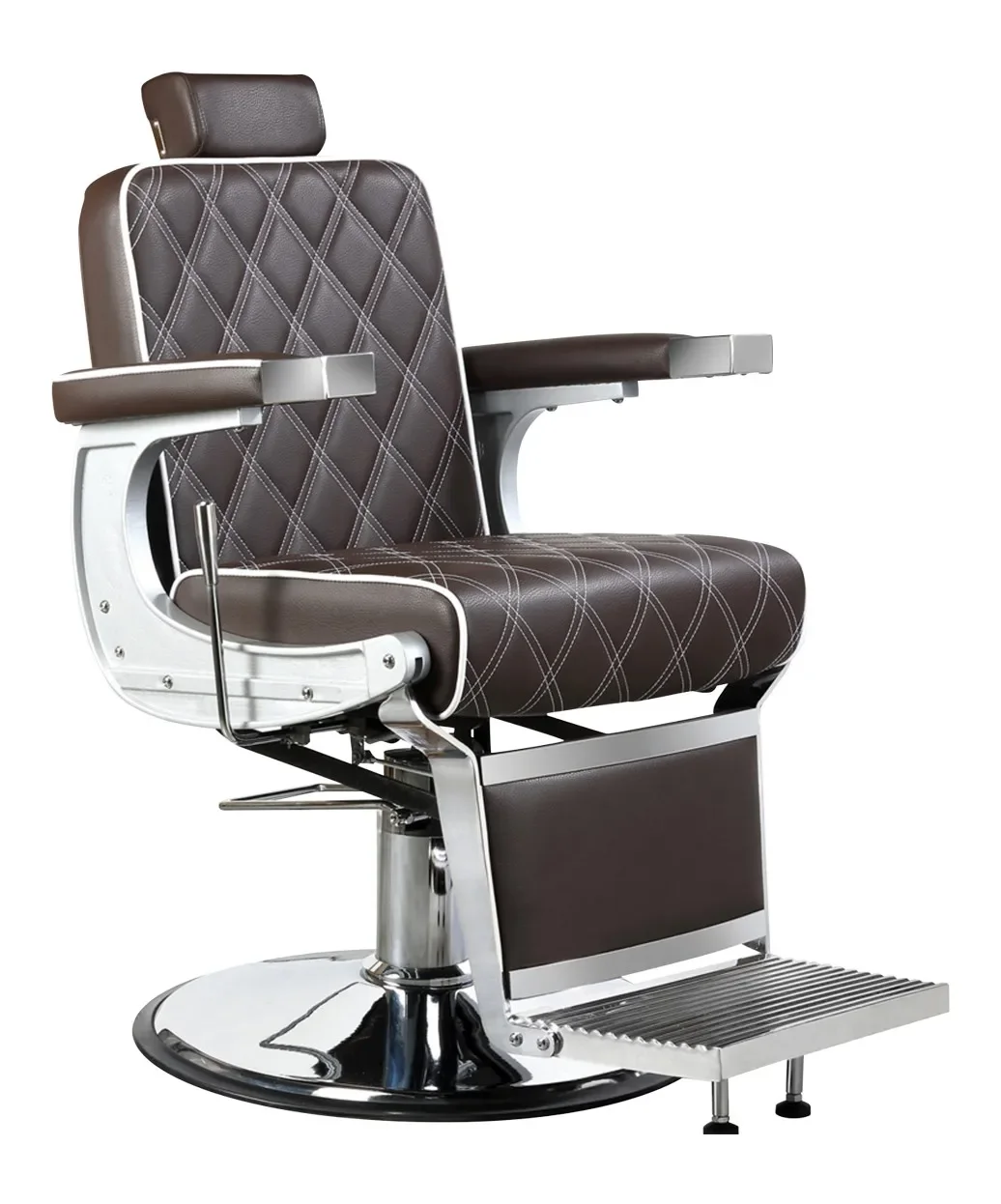 

Men's Brown/black Classic Aviator Professional Barber Hydraulic Heavy Duty Recline Salon Chair