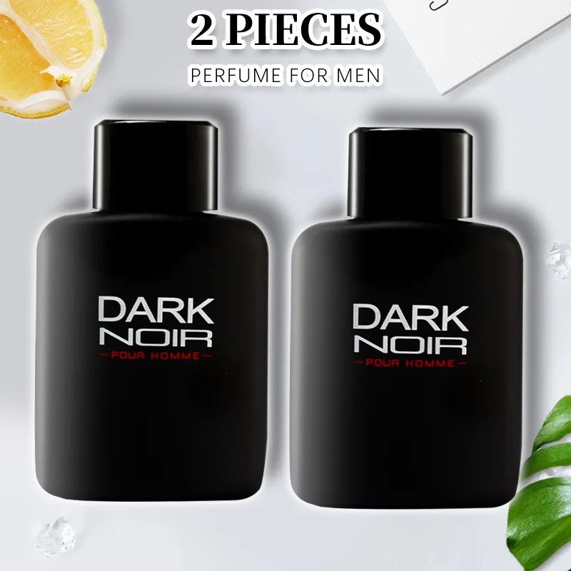 RED INTENSE Eau de Parfum Spray 2 Pcs 3.4 Ounce / 100 Ml  Dark Nior Fragrance Aromatic Fragrance for Men Men's EDP Perfumes