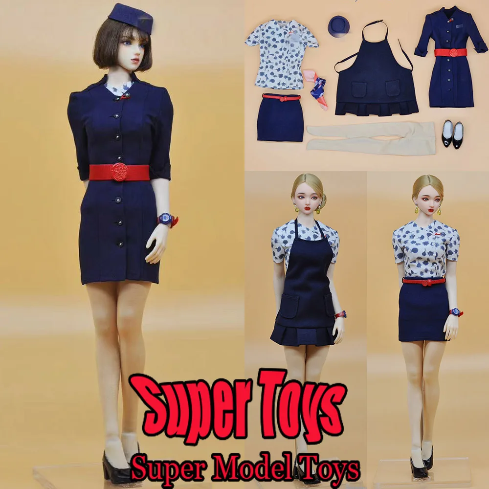 

In Stock CUKE TOYS MA-043 1/6 Scale Female Soldier Clothes Set The Flight Attendant Costume Fit 12-inches Action Figure Model