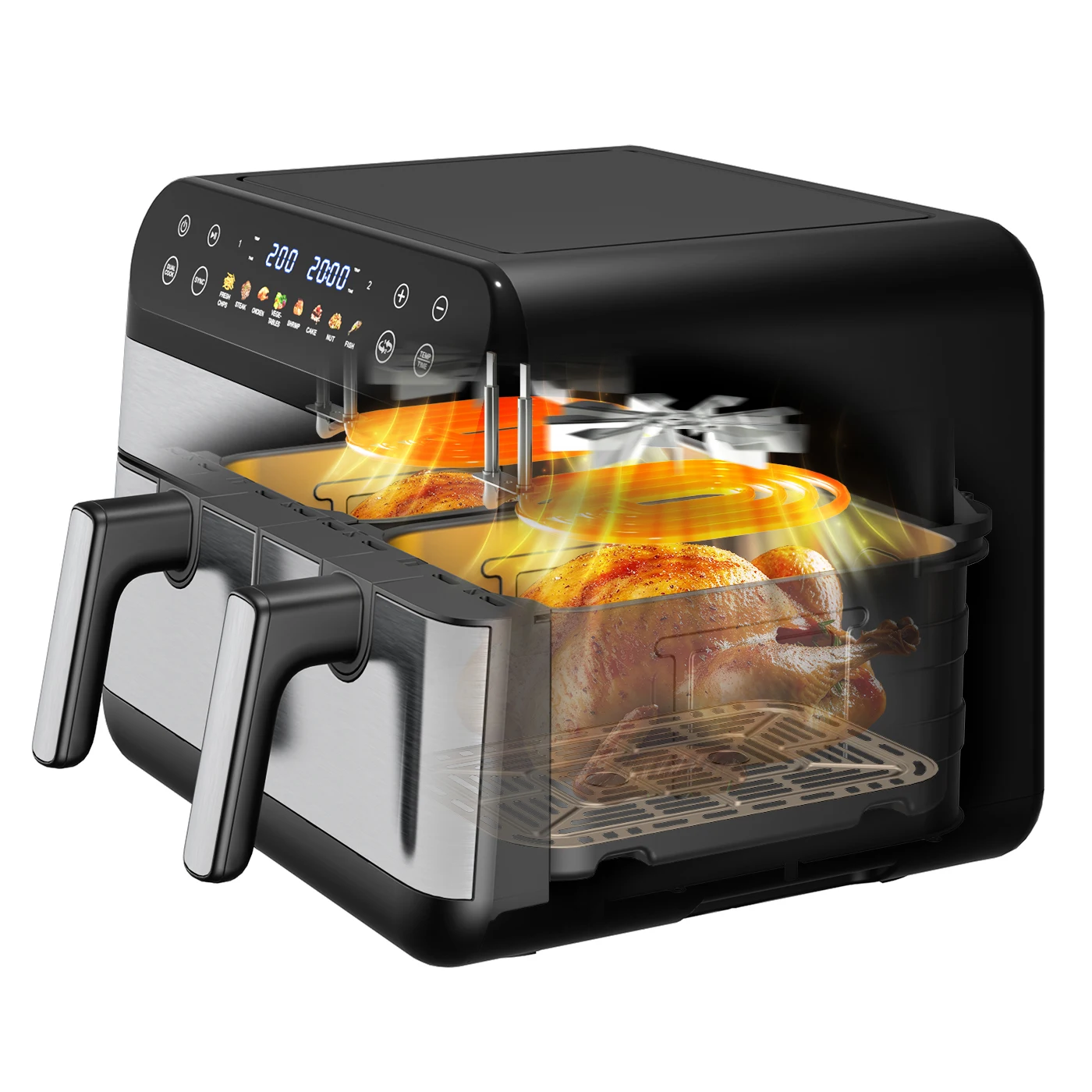 Double 5L Cooking Baskets Deep - Air Fryer 5L Digital 评论和价格