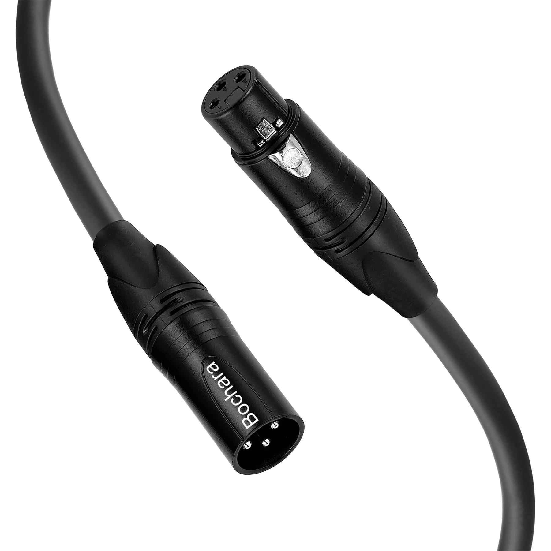 Bochara Balanced Shielded Cord XLR Male to Female 3PIN Cable For DMX Stage Lights Microphone Recording Speaker Mixer