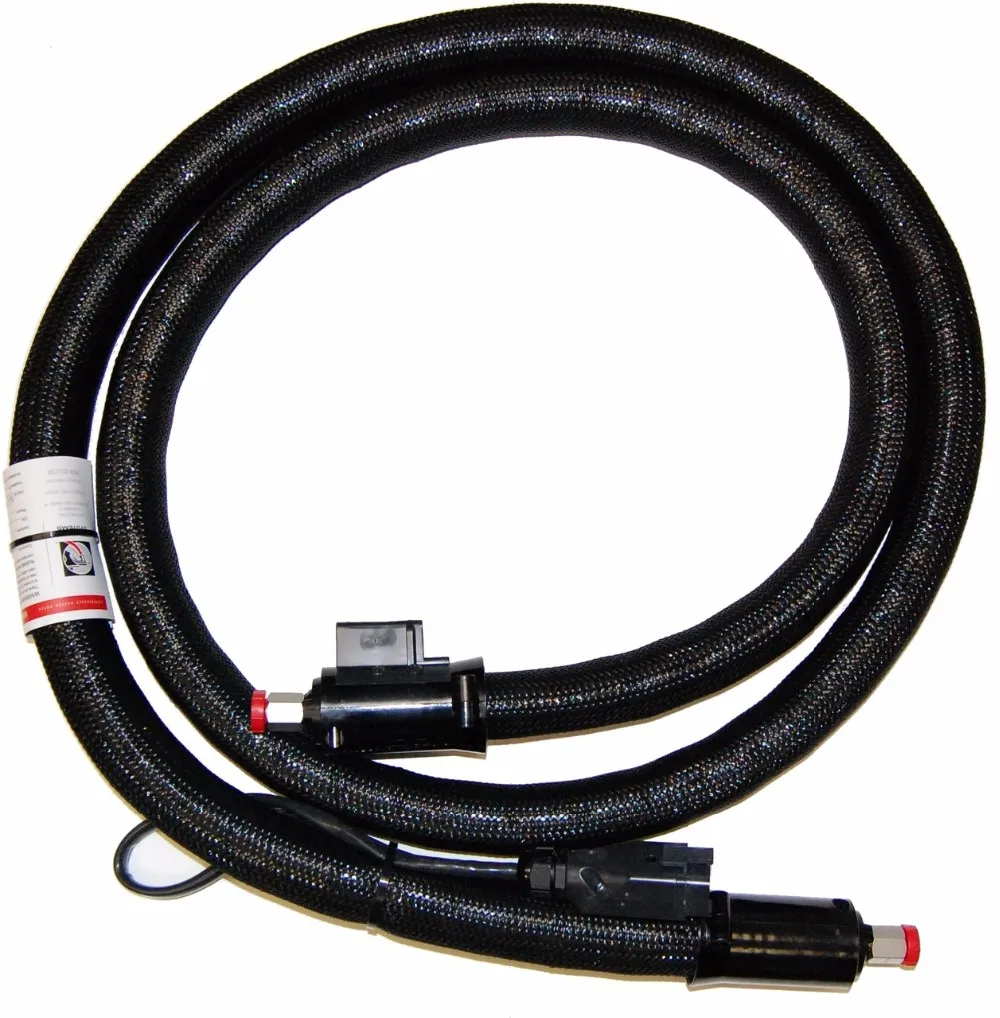 Customized Length Plug Heat Resistant Hot Melt Glue Heated Hose for Hot Melt Gluing Machine Glue Pipe