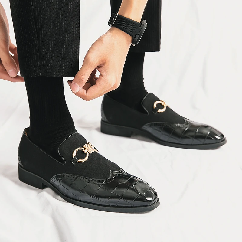 Size 38-47 Fashionable Men Loafers Lightweight Comfortable Brand Leather Shoes From The United States Gentlemen Social Shoes
