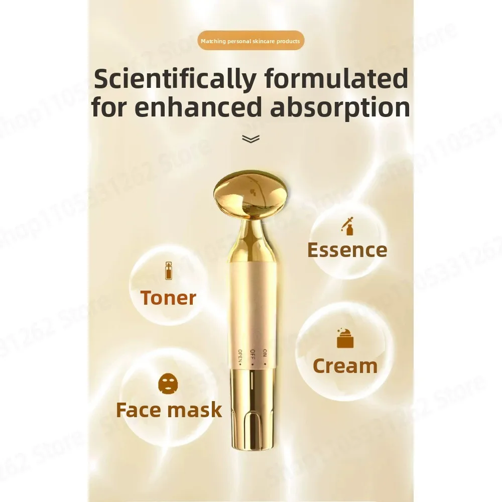 Home Beauty Device Electric Facial Massage Wand Skin Care Import Instrument for Face Eye Serum Mask Absorption