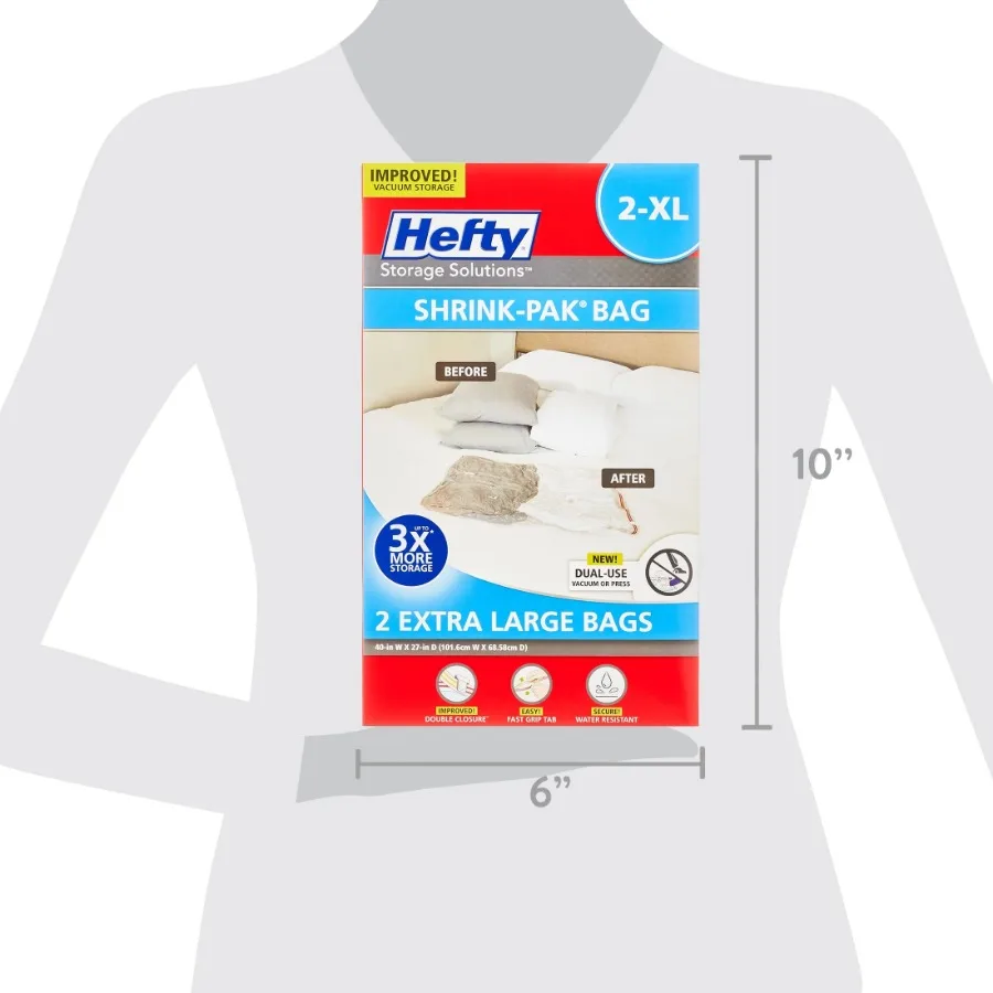 6개의 초대형 진공 압축 보관 가방, 옷장 정리함, 성인 및 청소년