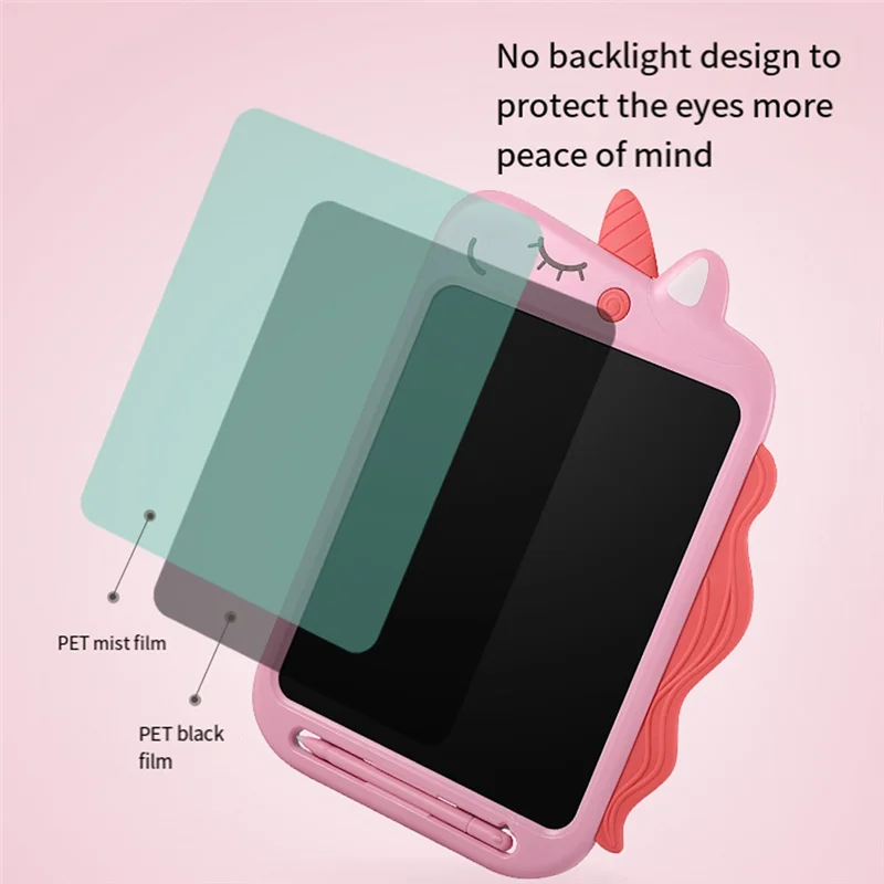 N88R 10 Inch Handwriting Tablet Children's Smart LCD Writing Tablet Colorful Handwriting Cartoon Graffiti Writing Tablet,A Durab