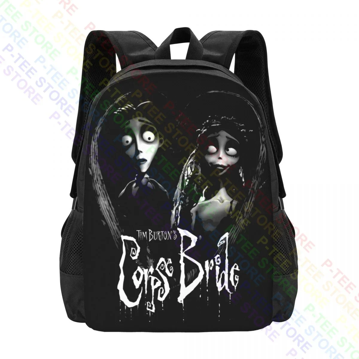 Tim Burtons Corpse Bride Bride And GroomMochila Mochilas de ropa escolar de gran capacidad