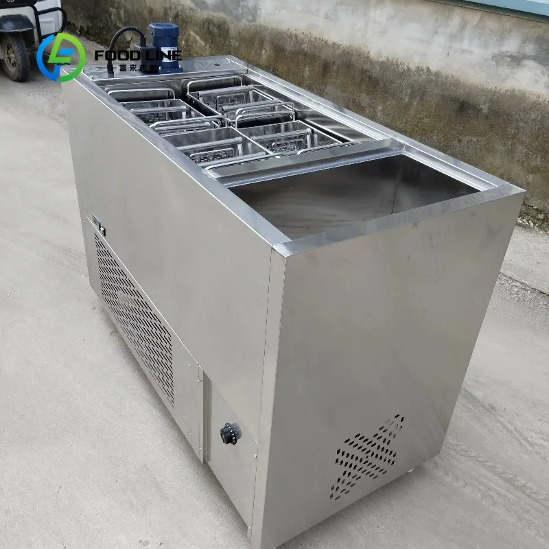 Customized Stainless Steel Automatic Ice Lolly Maker 4 Molds Efficient Popsicle Machine for Water Milk Fruit Production