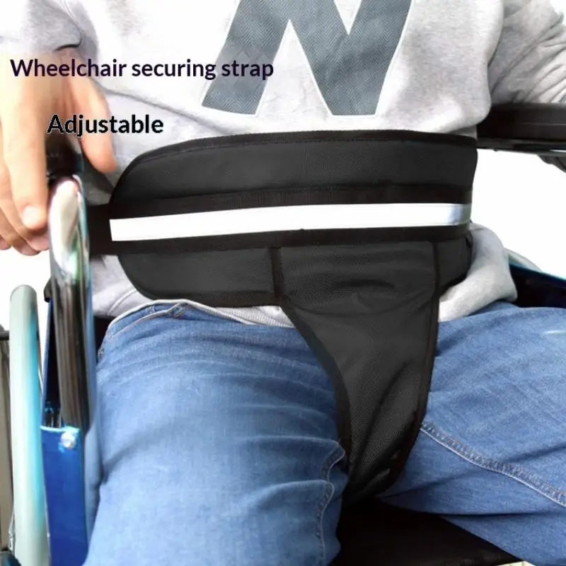 ✰✪1PC Adjustable Wheelchair Safety Belt Prevent Tilting Or Falling Fixing Wheelchair Harness Strap Anti-fall With Front Cushion