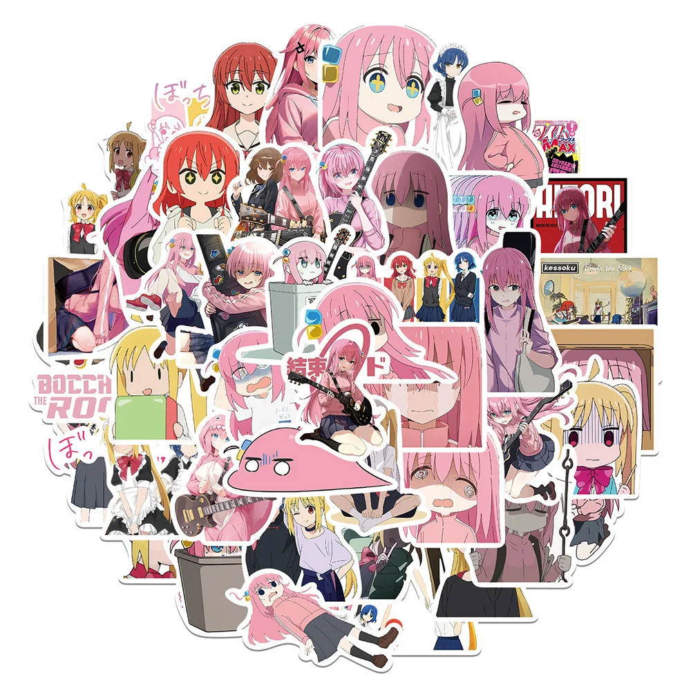 10/30/50Pcs Anime BOCCHI THE ROCK! Graffiti Stickers For Phone Luggage Skateboard Guitar Book Decals Toy Diary Decoration