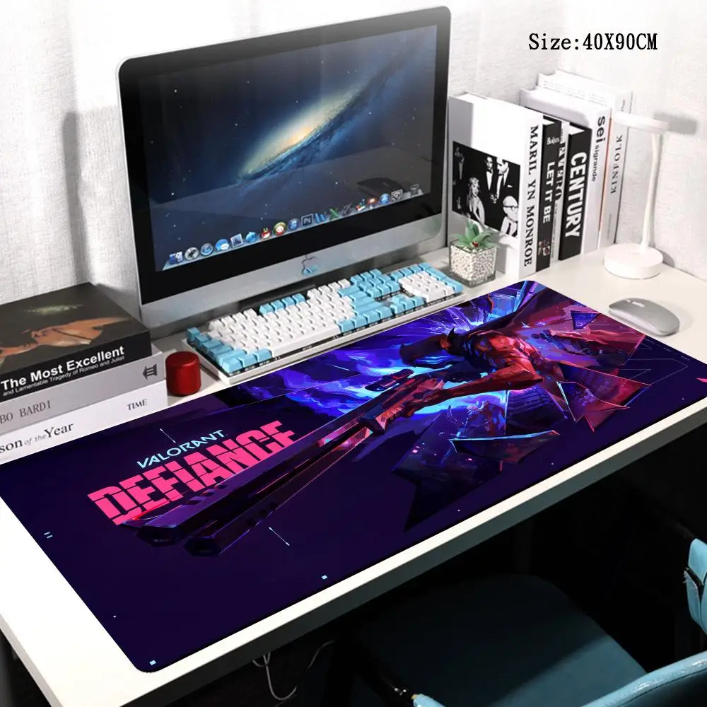 

Omen Valorant Large Game Mouse Pad Rubber Gaming Mousepad XXL 100x50CM 90x40CM Keyboard Pads PC Gamer Jett Fade Table Desk Mat