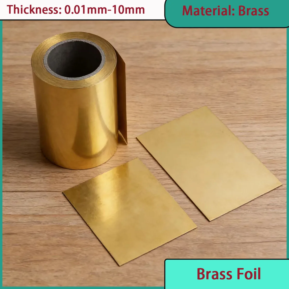 0.01-10mm brass foil is used in electronics, home appliances, decoration, aerospace, etc