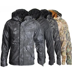 Outdoor Sport Camouflage Jacket Tactical Hunting Jacket Winter Waterproof With Hooded Jackets Windbreaker