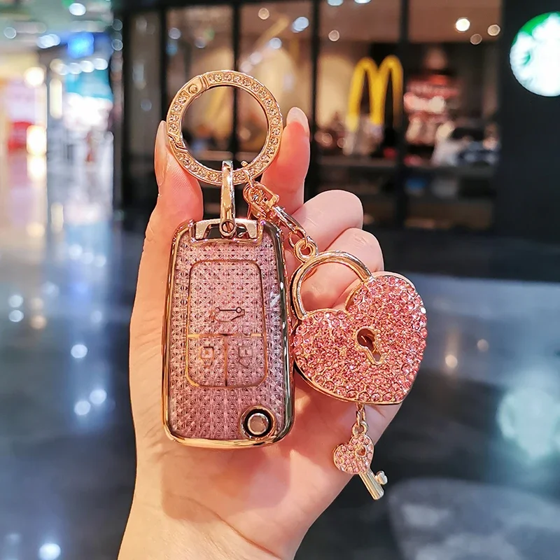 For Buick Keycase Lacrosse Excellent Gt Regal Encore Excellegx GL8 Keycover Key Shell Keychain Chubby Fish Folding Car Key Bag