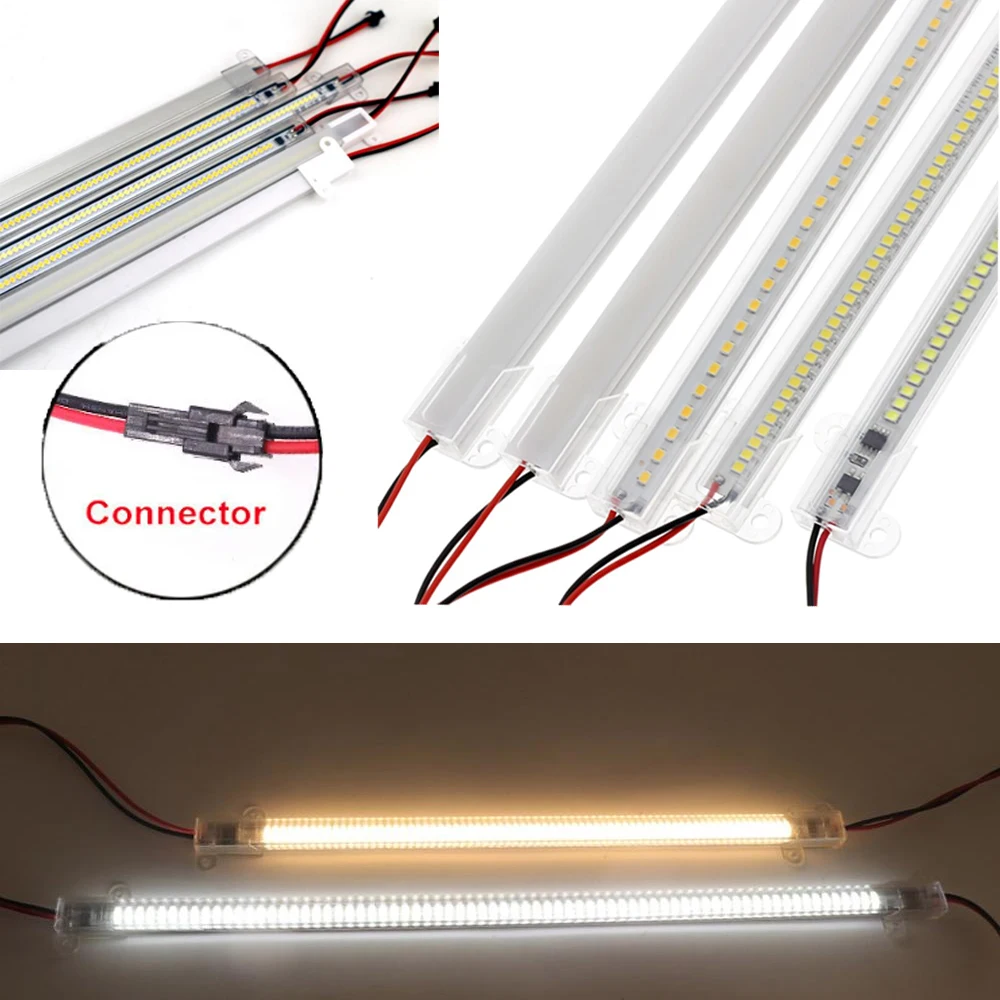 High-voltage Hard Light Bar High Brightness 30cm 40cm 50cm 60cm LED Hard Light Bar 2835 LED 220V Light Bar Driver-free  Light