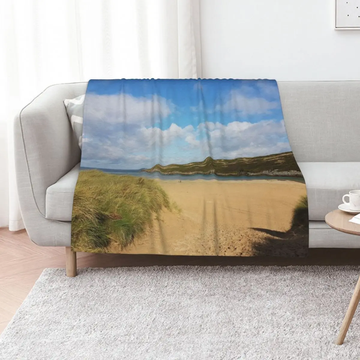 

Crantock Beach, Cornwall Throw Blanket Thins decorative Tourist heavy to sleep Blankets