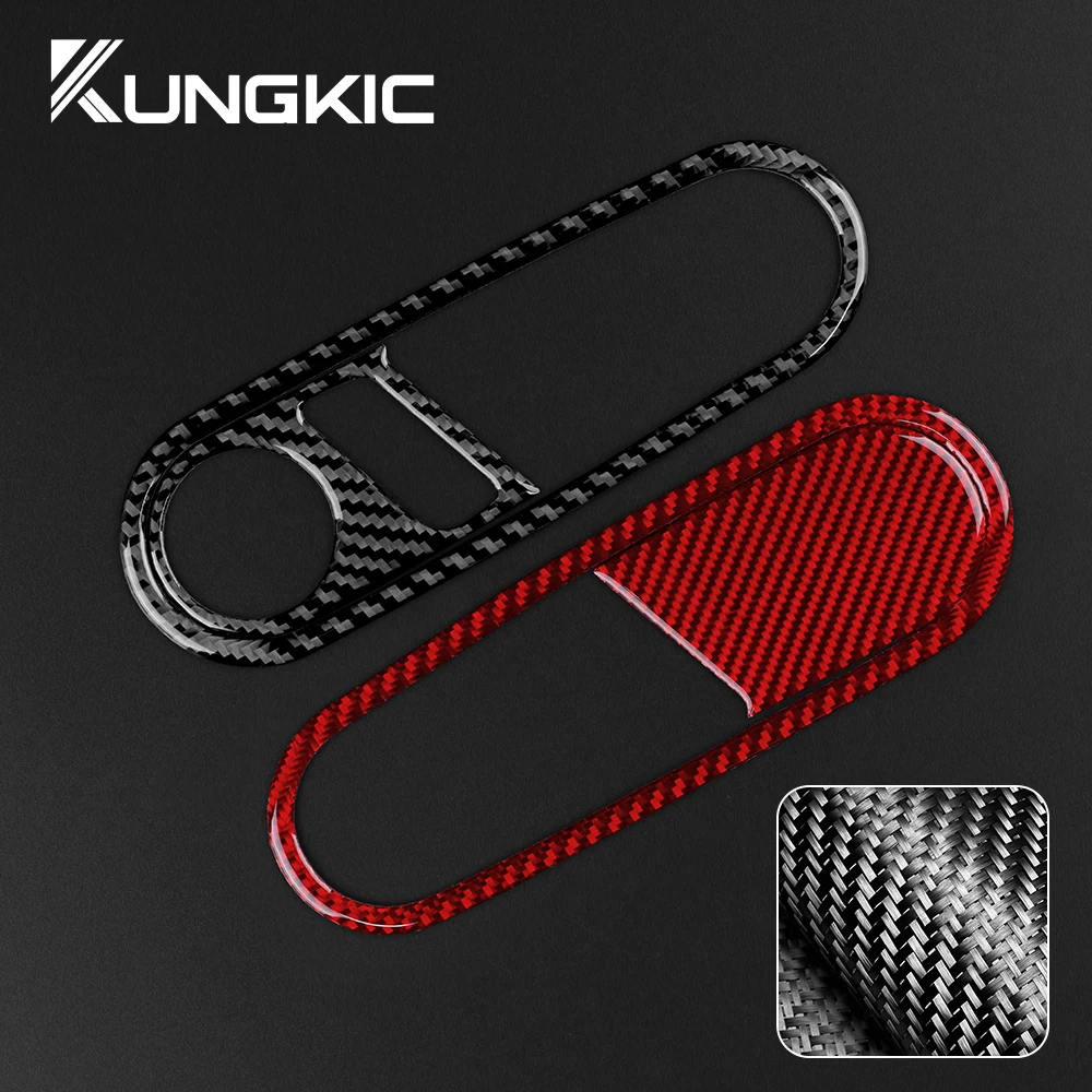 Real Soft Carbon Fiber For Volkswagen Beetle 2012 2013 2014 2015 2016 2018 2019 Inner Door Handle Sticker LHD RHD Accessories